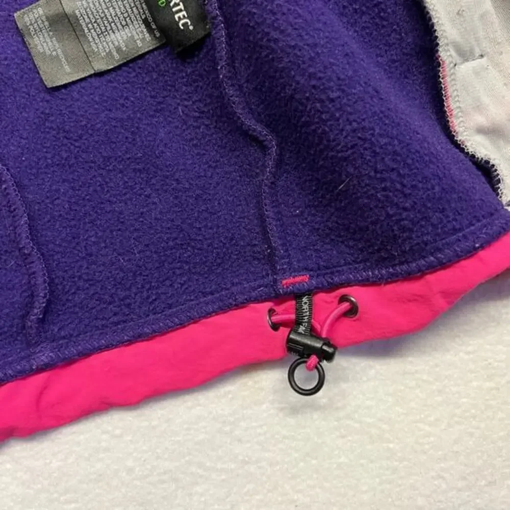 The North Face Womens Custom Denali‎ Fleece Full Zip Jacket Medium Pink & Purple - Picture 7 of 14